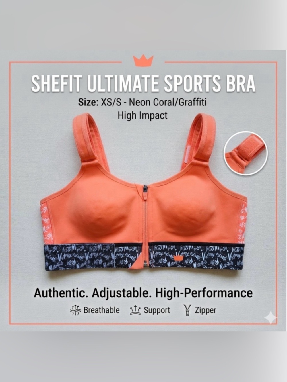 SHEFIT Ultimate High-Impact Sports Bra